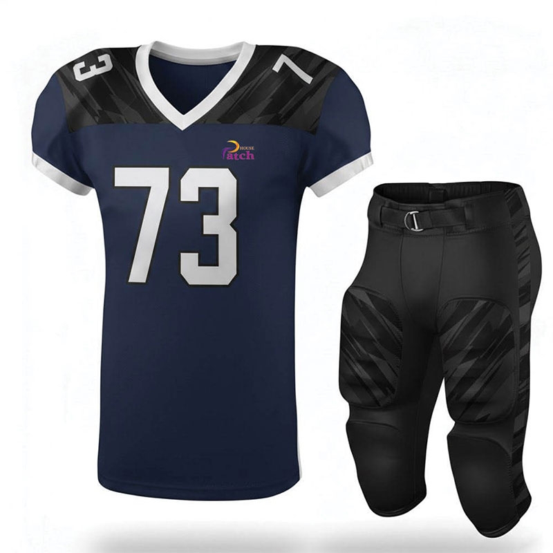 Athletic Fit American Football Uniform Lightweight Stretch Material Designed For Maximum Mobility Speed And Player Comfort
