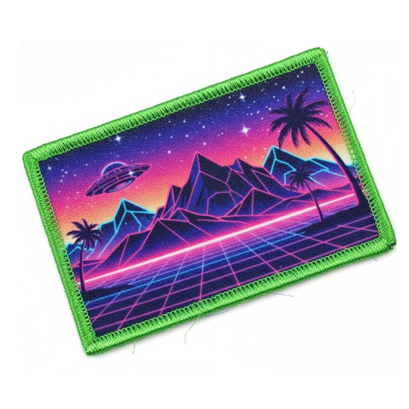 Custom Made Sublimation Patches For Fashion Clothing Accessories With Sharp And Detailed Printed Artwork
