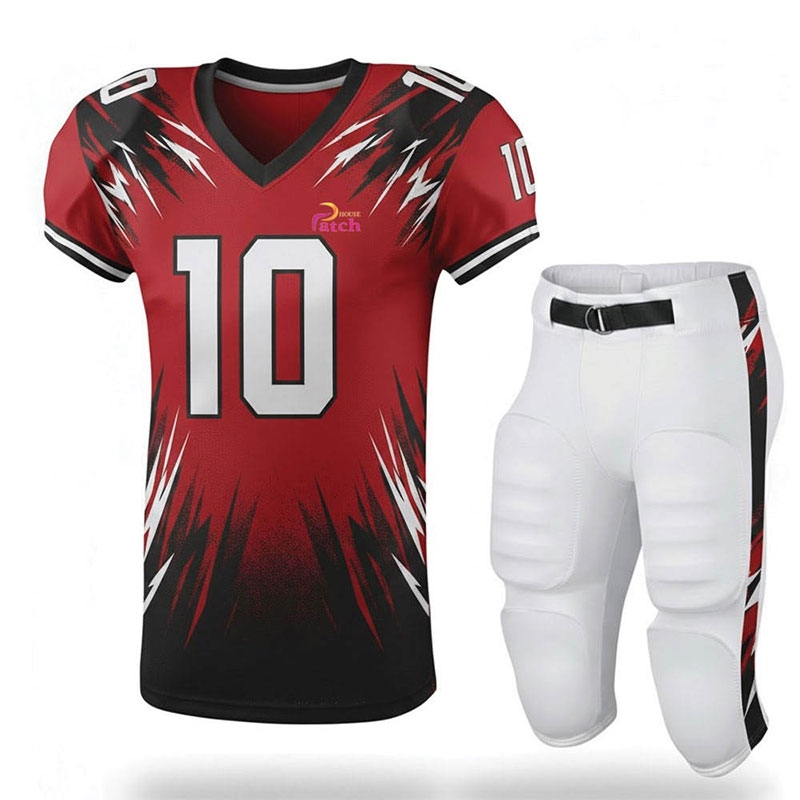 High Performance American Football Uniform Flexible Design Breathable Fabric Ideal For School College And Club Level Team Use