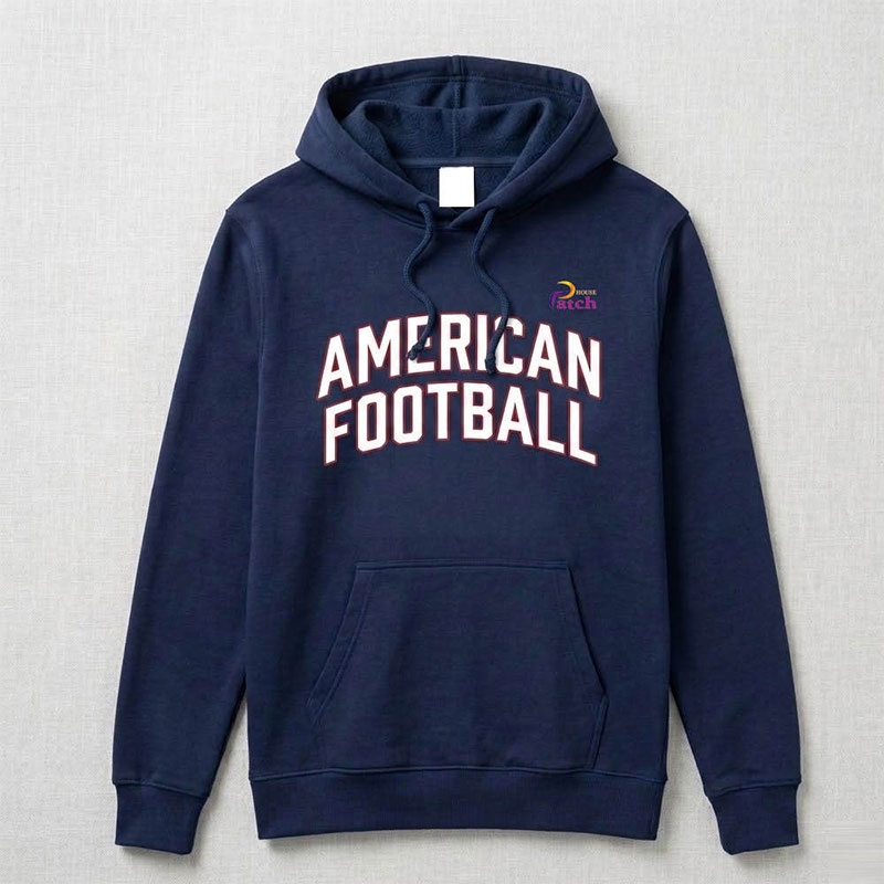High Quality American Football Hoodie For Men Soft Inner Lining Comfortable Fit Sports Casual Hoodie