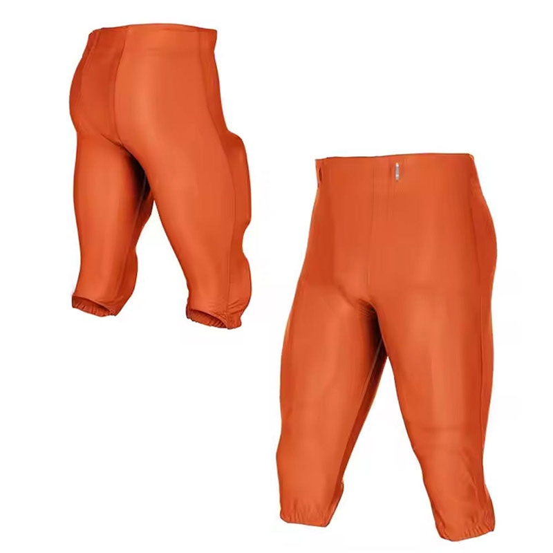 Men American Football Pants Elastic Waist Stretchable Fabric Strong Stitching Athletic Training Game Day Sports Wear Pants