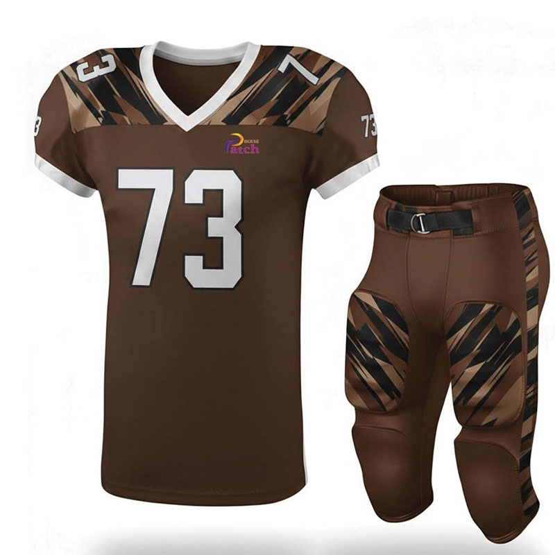 Modern Style American Football Uniform Quick Dry Comfortable Material Perfect For Practice Sessions Competitive Games